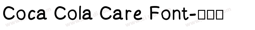 Coca Cola Care Font字体转换